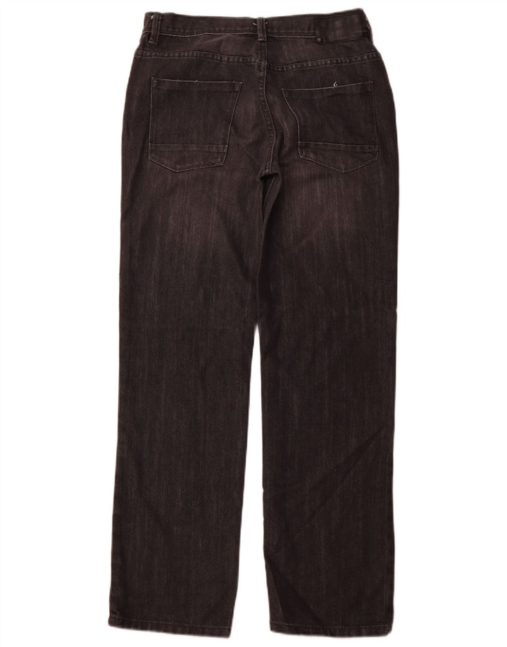 CALVIN KLEIN Vaqueros rectos rebeldes para niñas 15-16 años W30 L29 Negro clásico