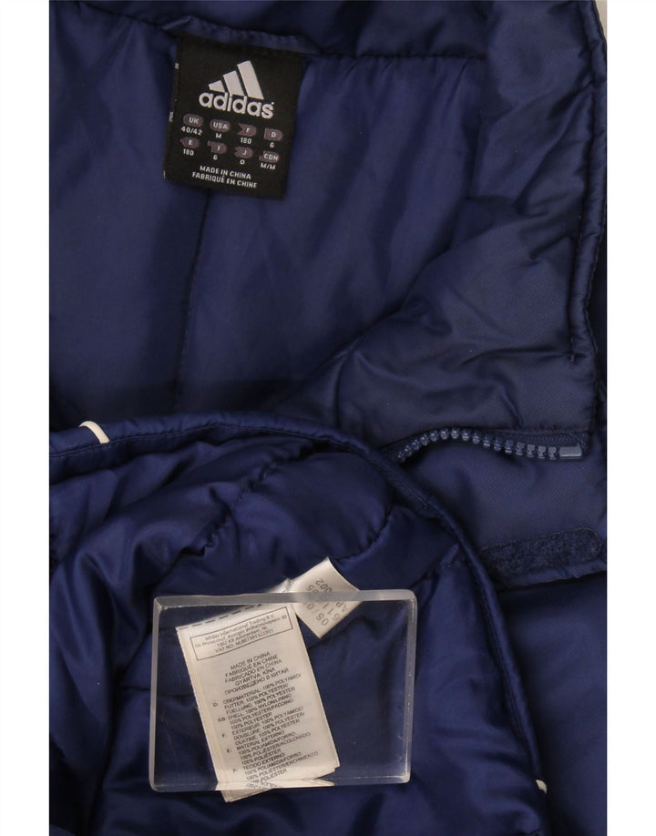 Adidas Abrigo cortavientos para hombre UK 40/42 Medium Azul marino Poliamida
