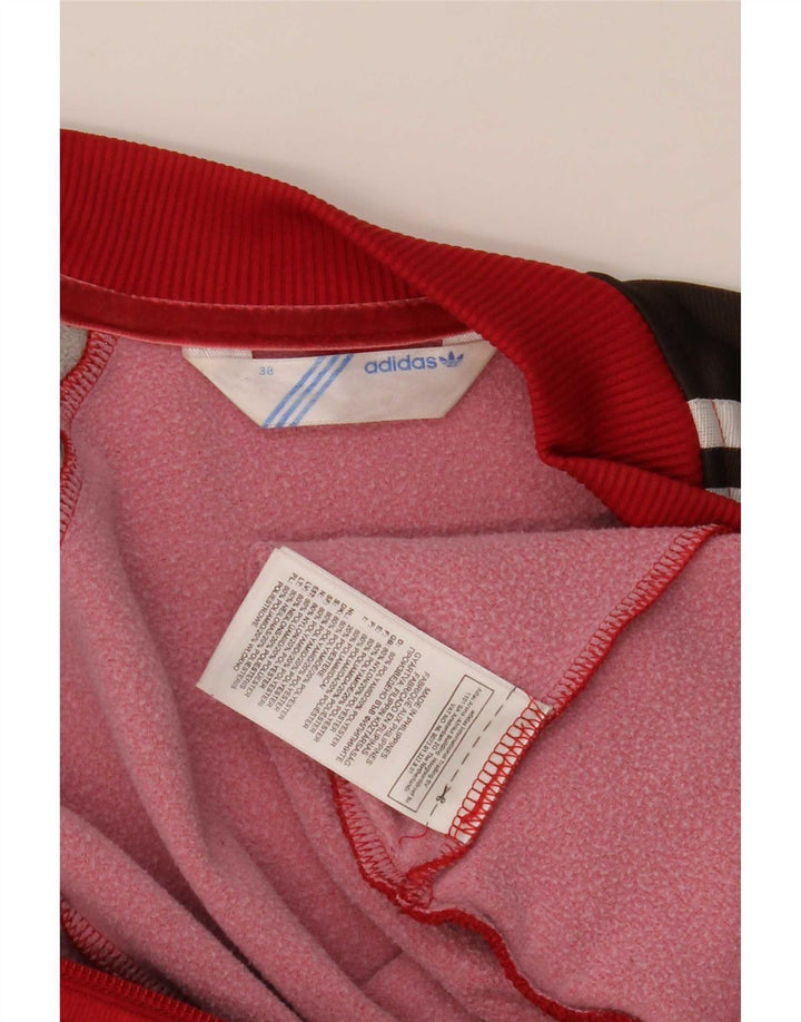 Adidas Chaqueta de chándal para mujer IT 38 XS Poliamida color block rojo
