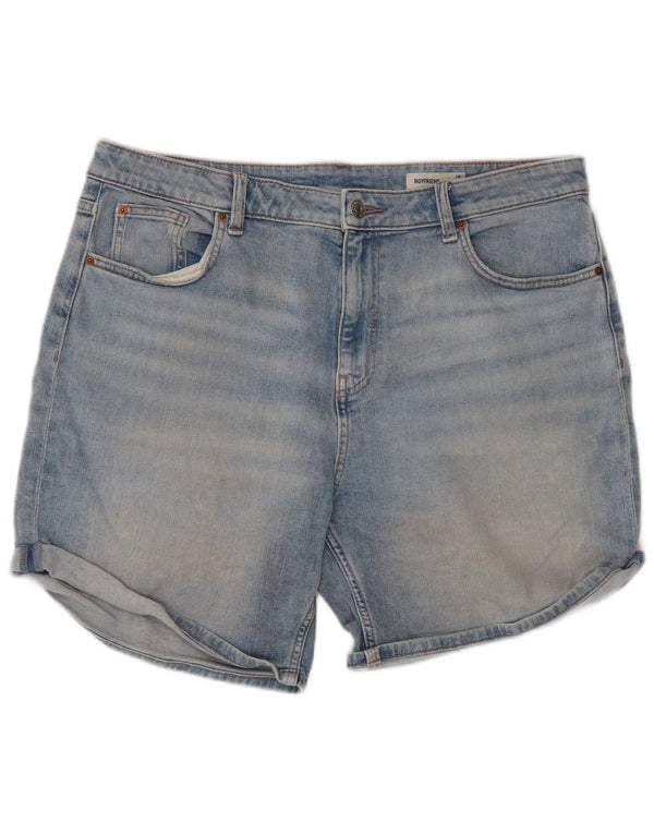 Marks & Spencer Pantalones cortos vaqueros Boyfriend para mujer UK 46 Large W38 Azul