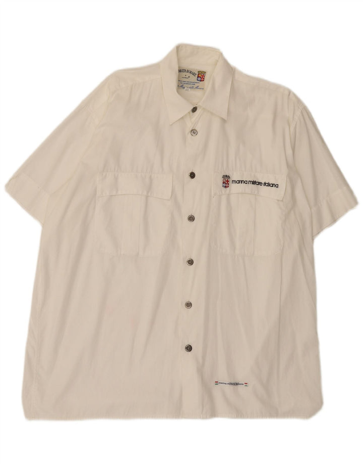 Armata Di Mare Camisa gráfica de manga corta para hombre IT 52 Large White