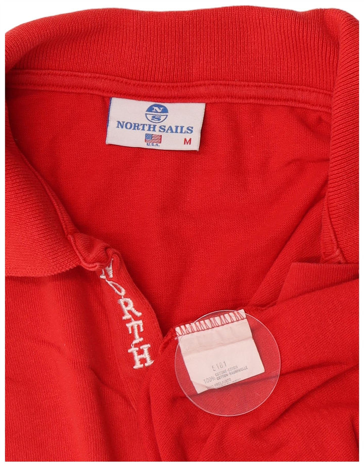 North Sails Polo De Manga Larga Para Hombre Algodón Rojo Medio