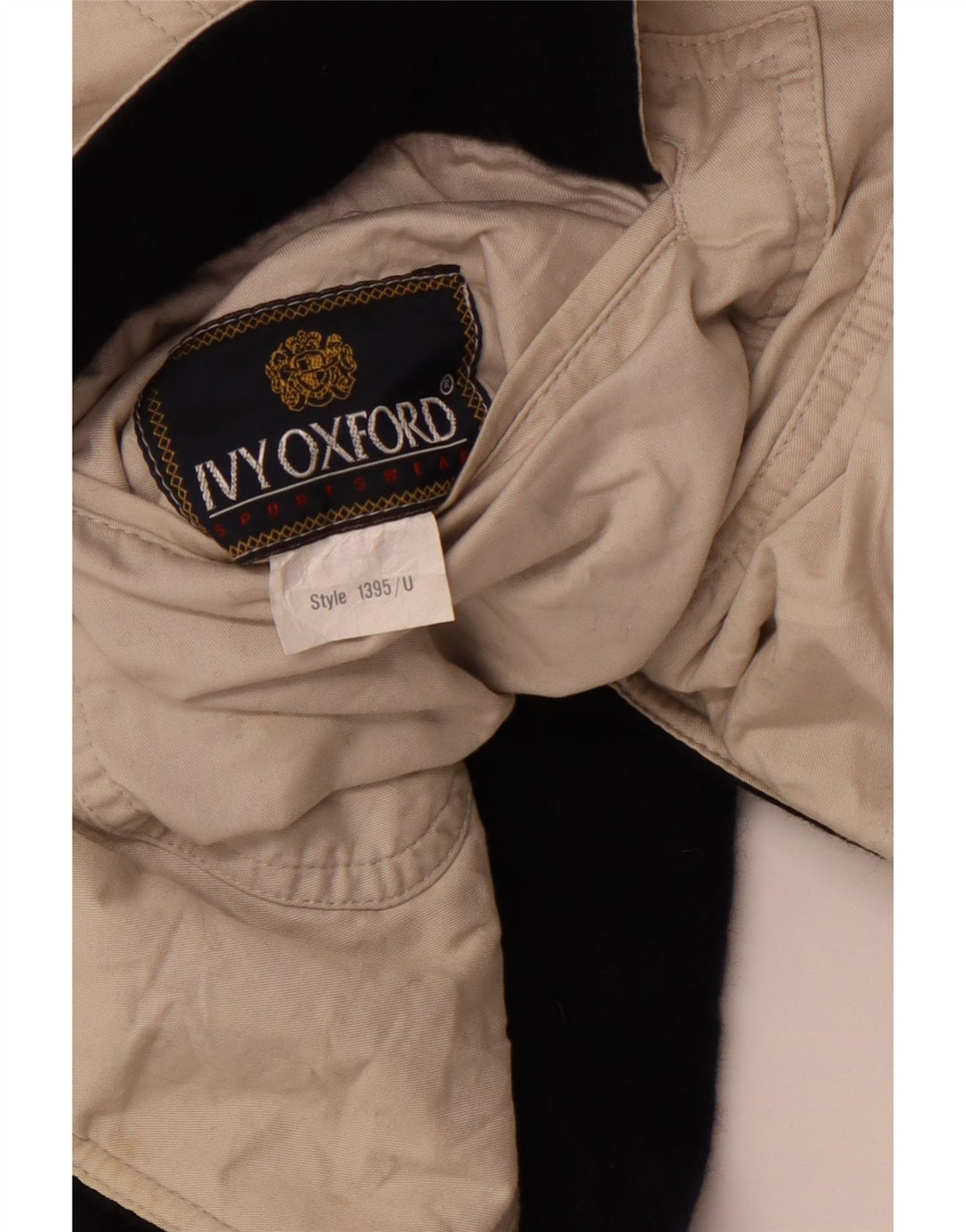 IVY OXFORD Chaqueta cortavientos para hombre UK 42 XL Algodón azul marino