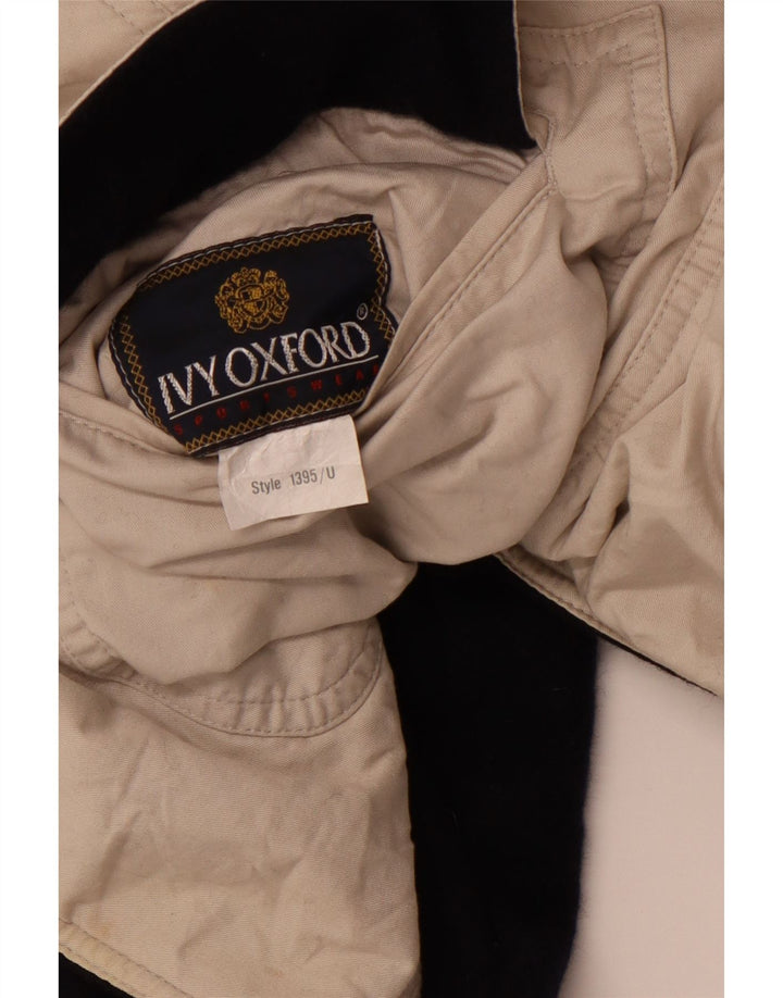 IVY OXFORD Chaqueta cortavientos para hombre UK 42 XL Algodón azul marino