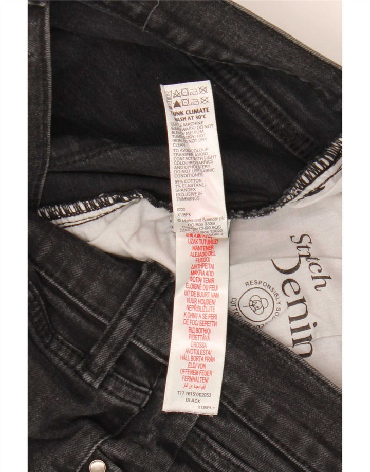 Marks & Spencer Jeans ajustados para hombre W32 L29 Algodón negro