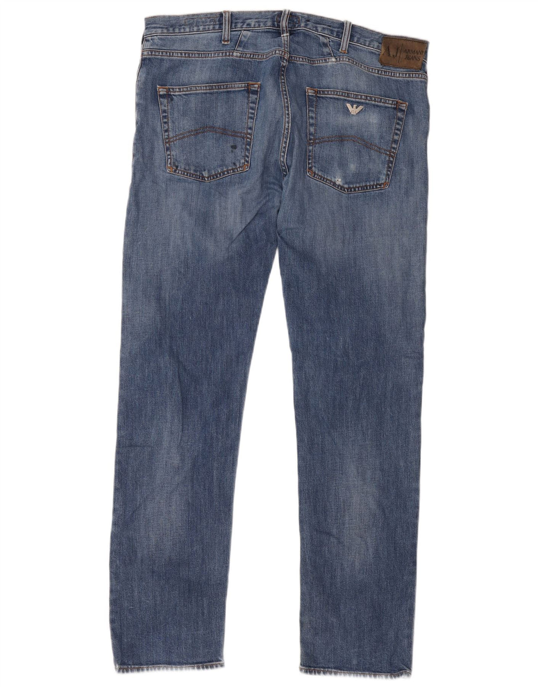 Armani Hombre J45 Vaqueros Rectos Regulares W38 L34 Algodón Azul