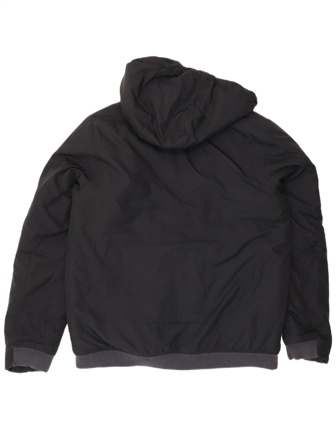 Nike - Chaqueta acolchada con capucha para hombre, talla 40, poliéster negro grande