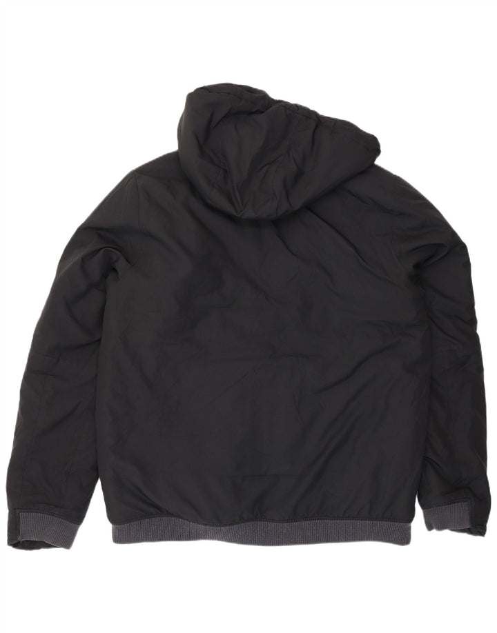 Nike - Chaqueta acolchada con capucha para hombre, talla 40, poliéster negro grande