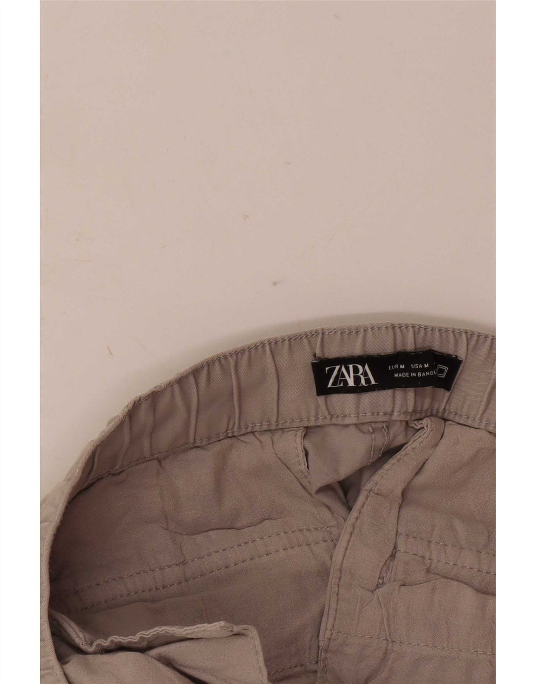 Zara Hombre Joggers Pantalón Cargo Mediano W31 L26 Beige