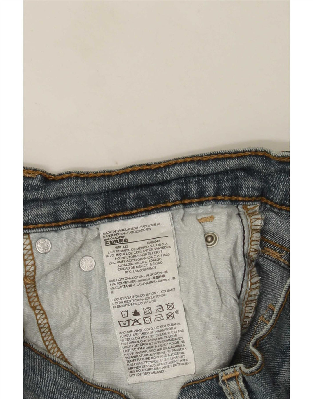 Levi's Vaqueros rectos Denizen para hombre W30 L30 Algodón azul