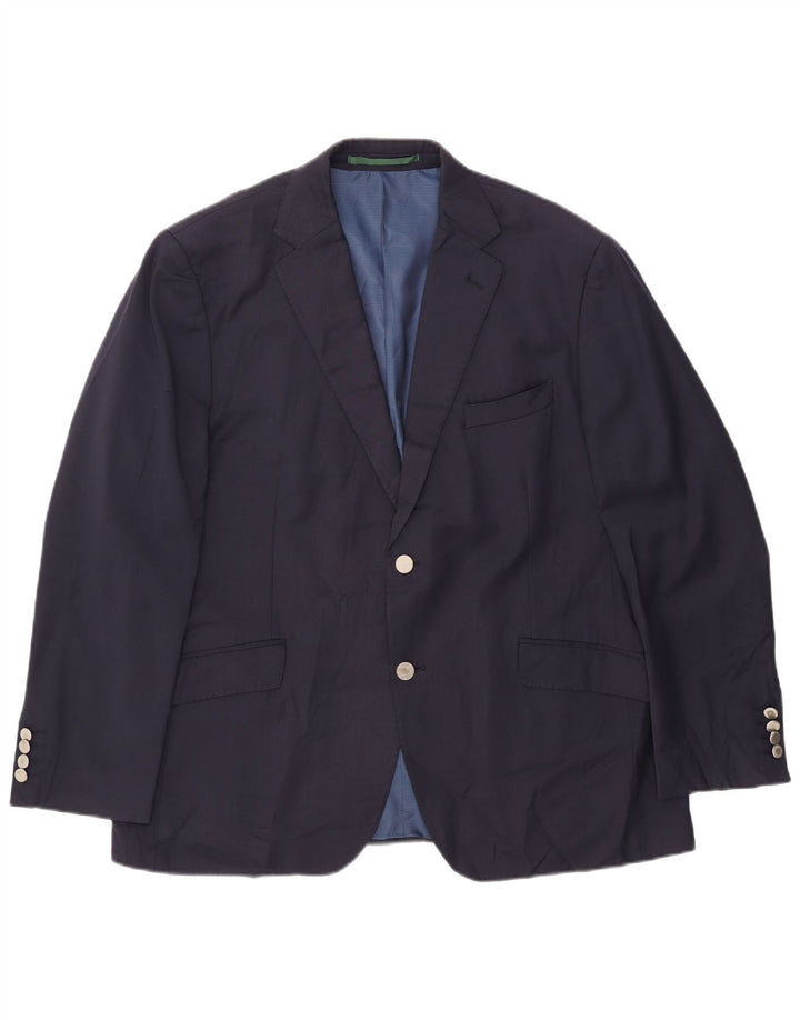 MARKS & SPENCER Chaqueta tipo blazer de corte regular con 2 botones para hombre UK 42 XL Azul marino