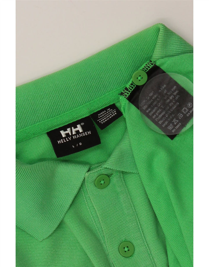 Polo Helly Hansen para hombre de algodón verde grande