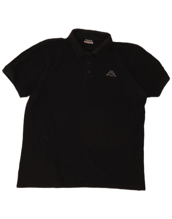 Kappa Polo Hombre XL Algodón Negro