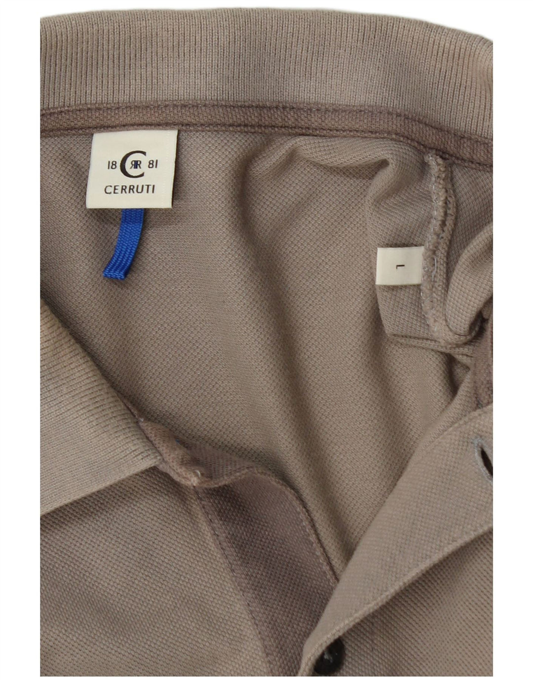 CERRUTI 1881 Polo gráfico para hombre de algodón gris grande