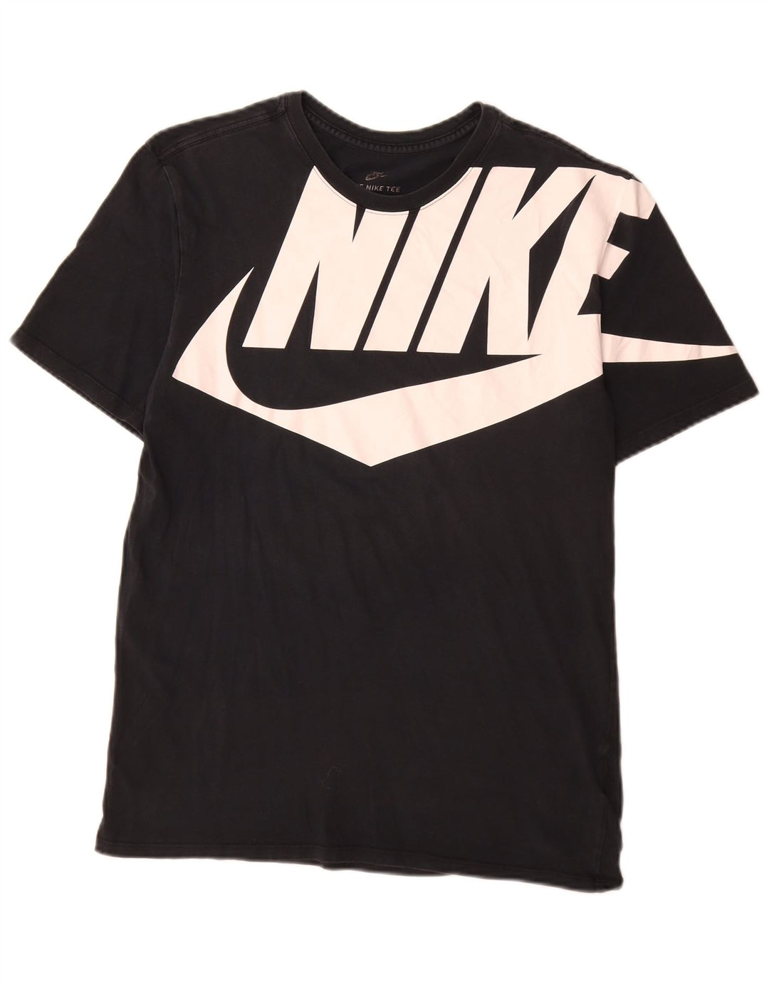 Nike Camiseta gráfica para hombre Top mediano de algodón negro