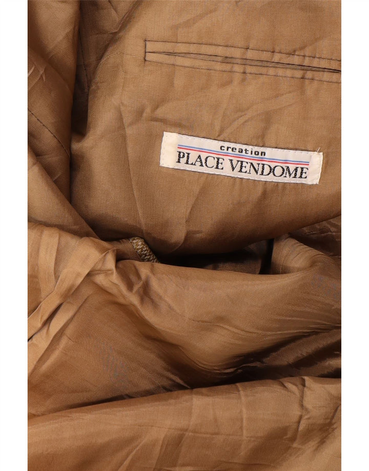 PLACE VENDOME Chaqueta tipo blazer de 2 botones para hombre UK 40 Large Beige Wool