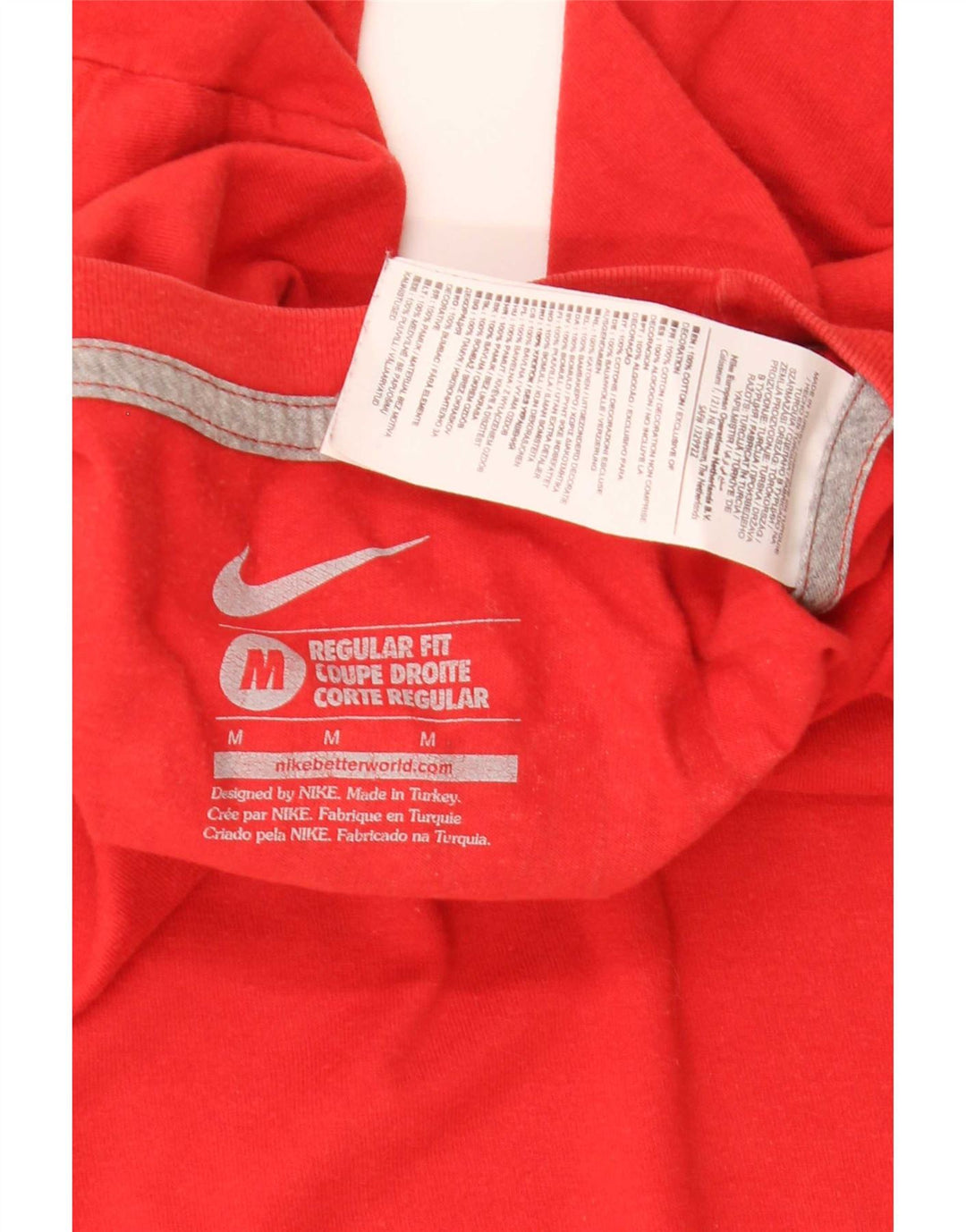 Nike Cristiano Ronaldo Camiseta gráfica de ajuste regular para hombre, talla mediana, roja