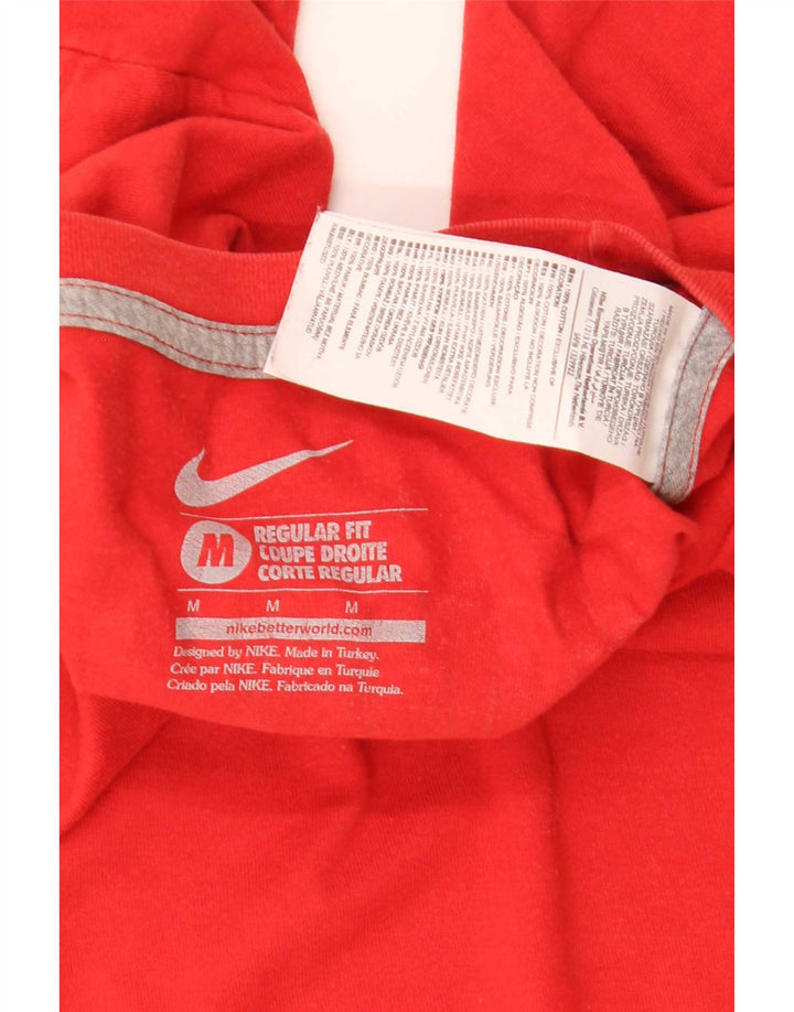 Nike Cristiano Ronaldo Camiseta gráfica de ajuste regular para hombre, talla mediana, roja