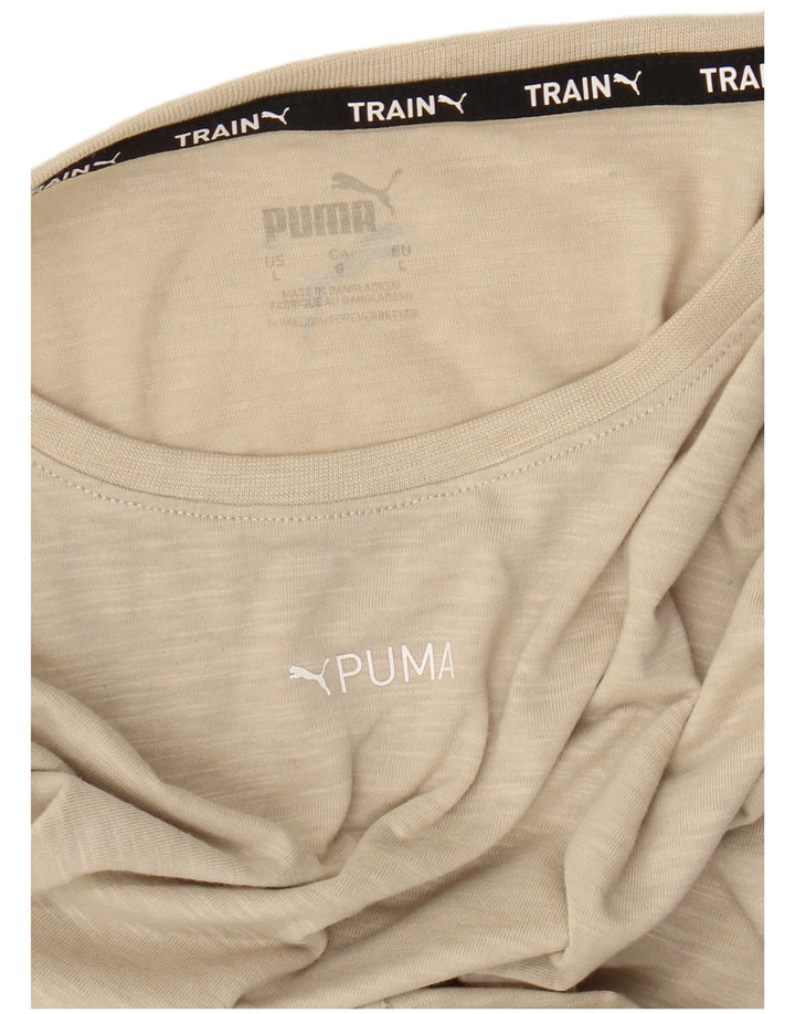 Camiseta Puma Hombre Top Large Beige Moteado