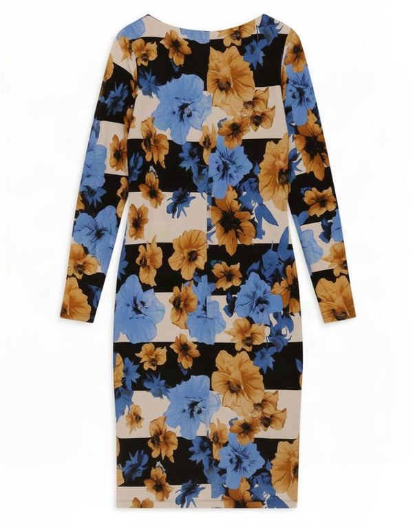 Marks & Spencer Vestido ajustado para mujer UK 40 Pequeño multicolor floral