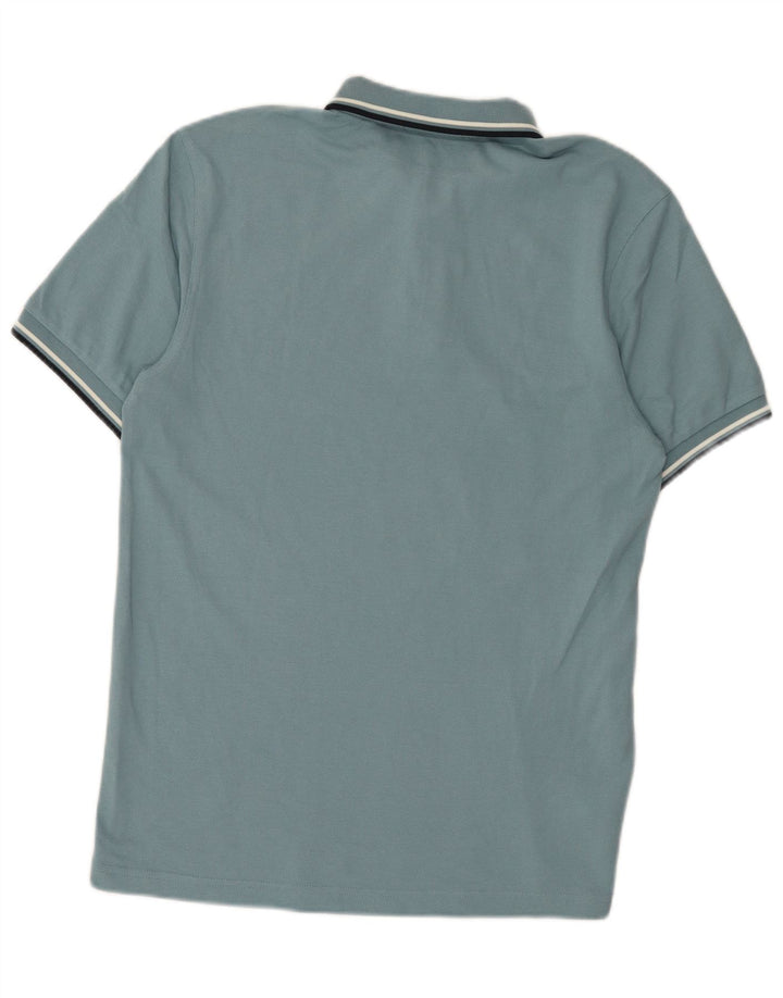 Polo Fred Perry Hombre De Algodón A Rayas Azul Medio