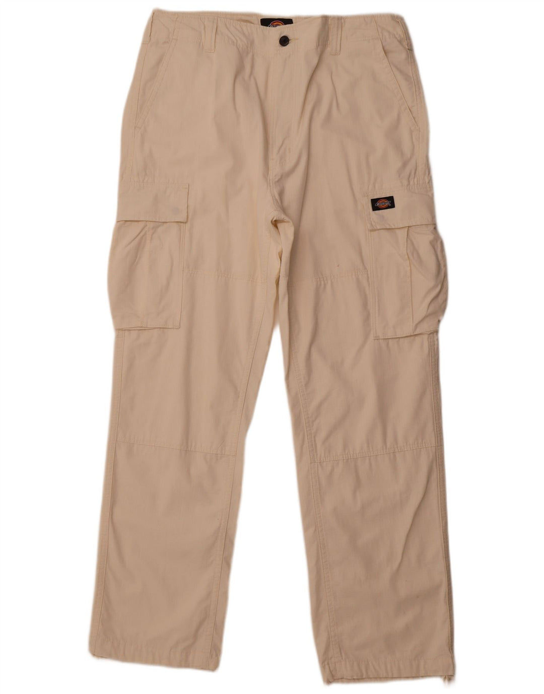DICKIES Pantalón cargo recto para hombre W34 L32 Algodón blanco roto