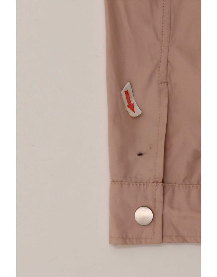 Zara Mujer Chubasquero Con Capucha UK 44 Poliéster Rosa Mediano