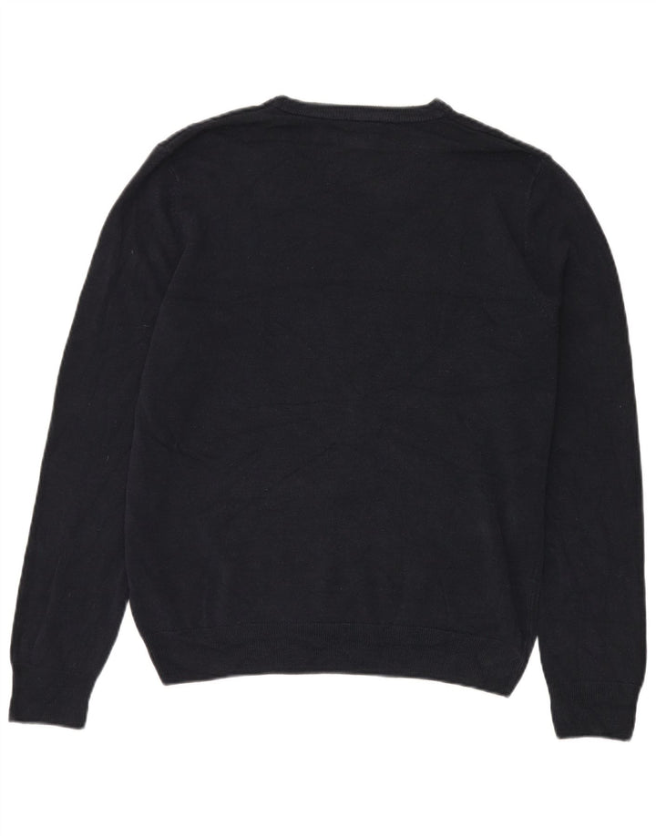 MARKS & SPENCER Suéter con cuello en V para hombre Acrílico azul marino grande
