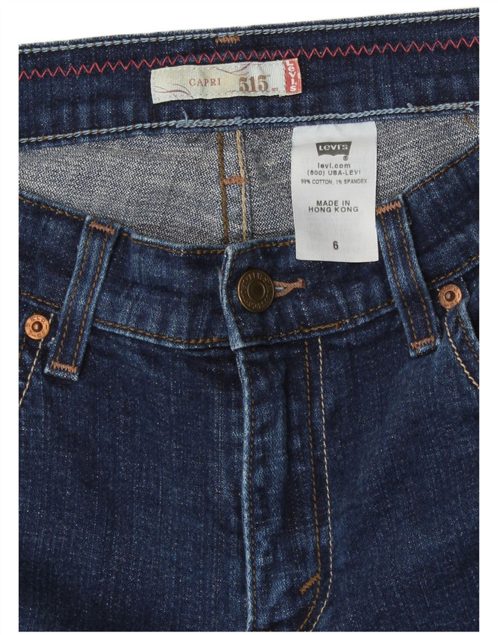 Levi's 515 Capri Jeans para mujer US 6 mediano W28 L19 algodón azul