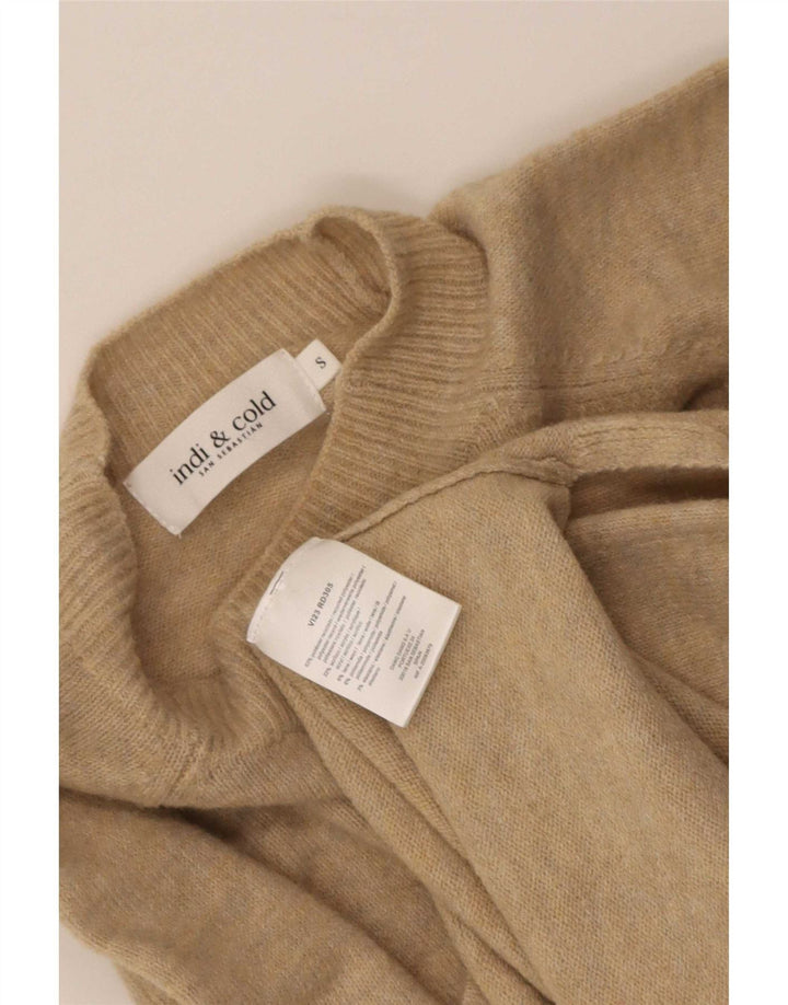 Indi & Cold Suéter extragrande con cuello de tortuga para mujer UK 10 Small Beige