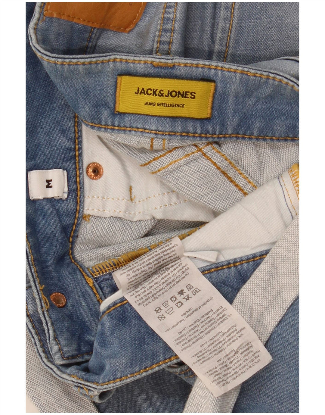 Jack & Jones Hombre Regular Denim Shorts Medium W32 Algodón Azul