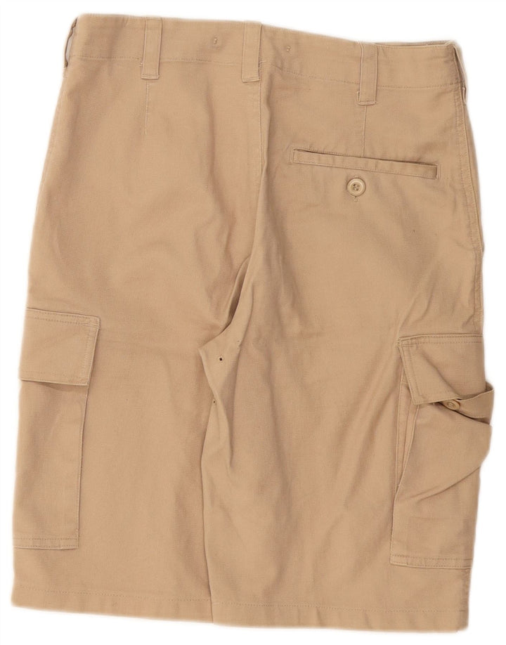 VINTAGE Pantalones cortos cargo para hombre IT 46 Pequeño W32 Algodón beige