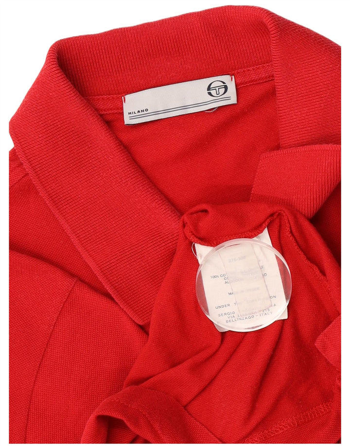 Sergio Tacchini Polo Hombre IT 50 Medium Rojo Algodón