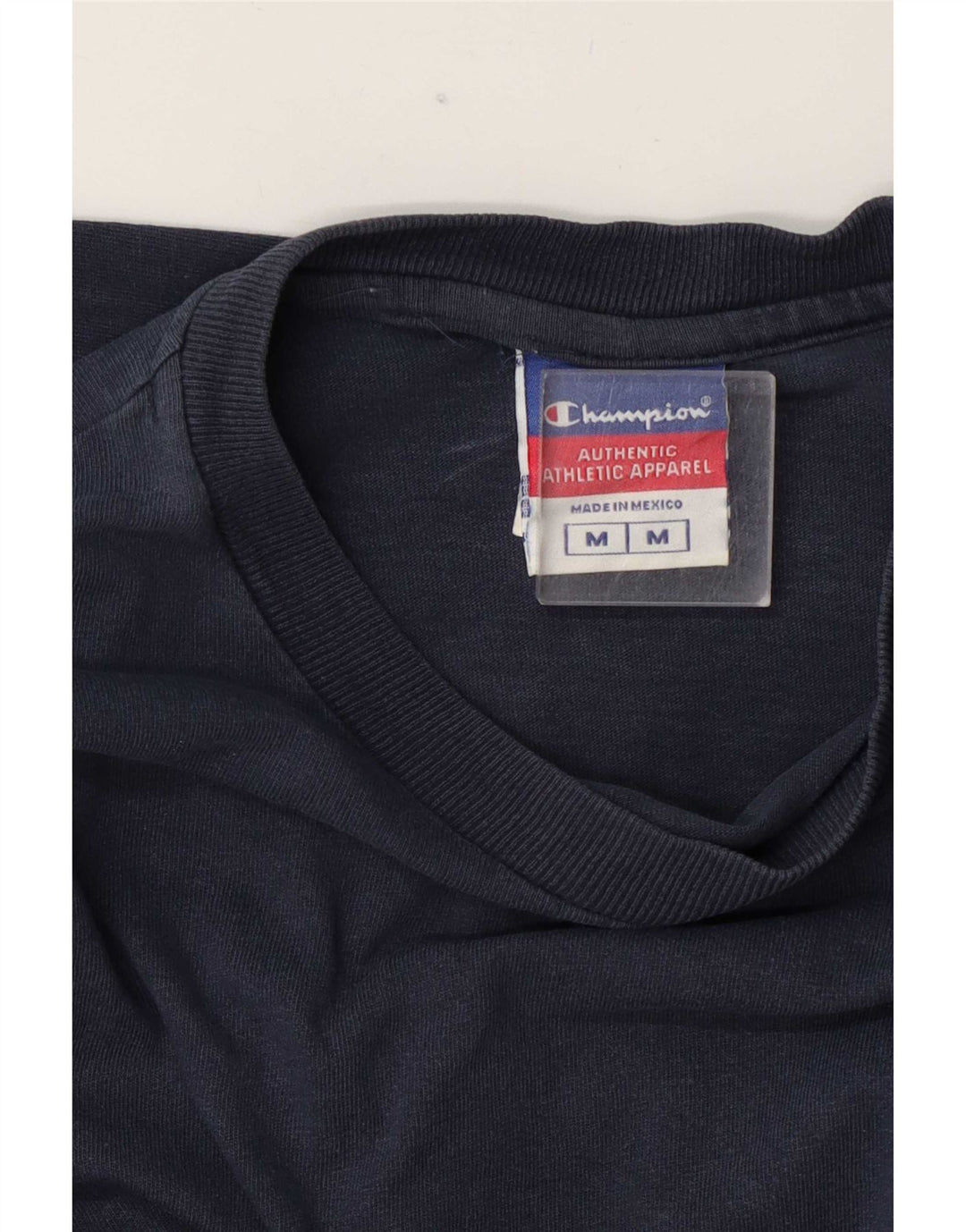 Champion Mujer Top Manga Larga UK 44 Medio Azul Marino Algodón