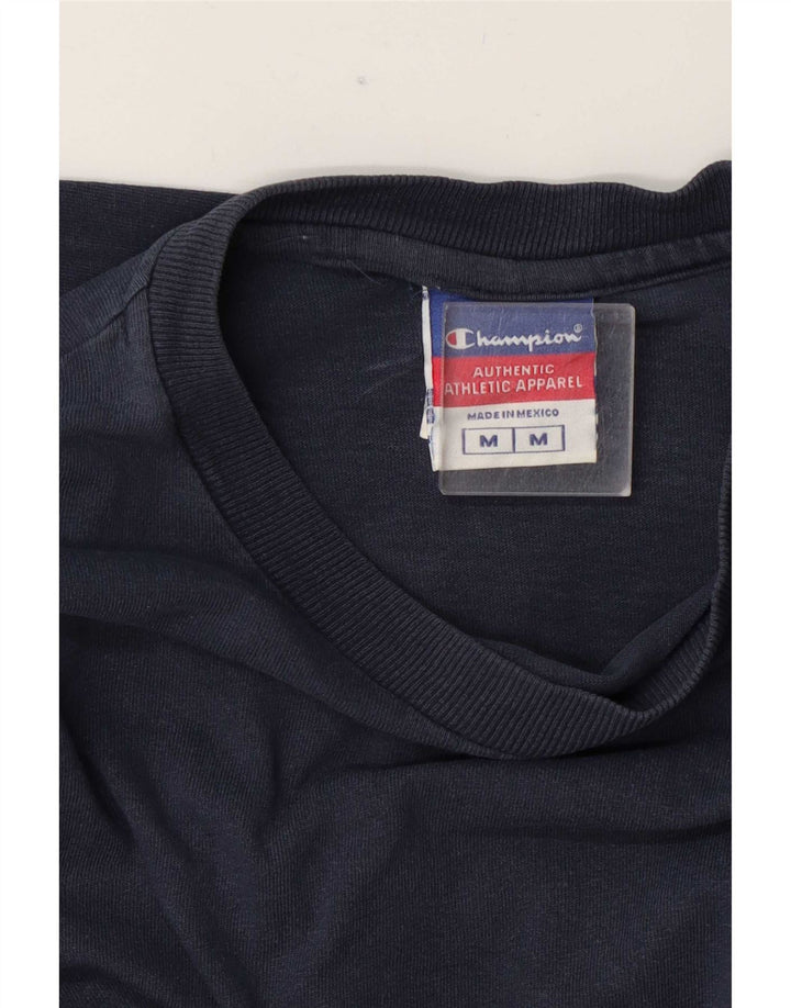 Champion Mujer Top Manga Larga UK 44 Medio Azul Marino Algodón