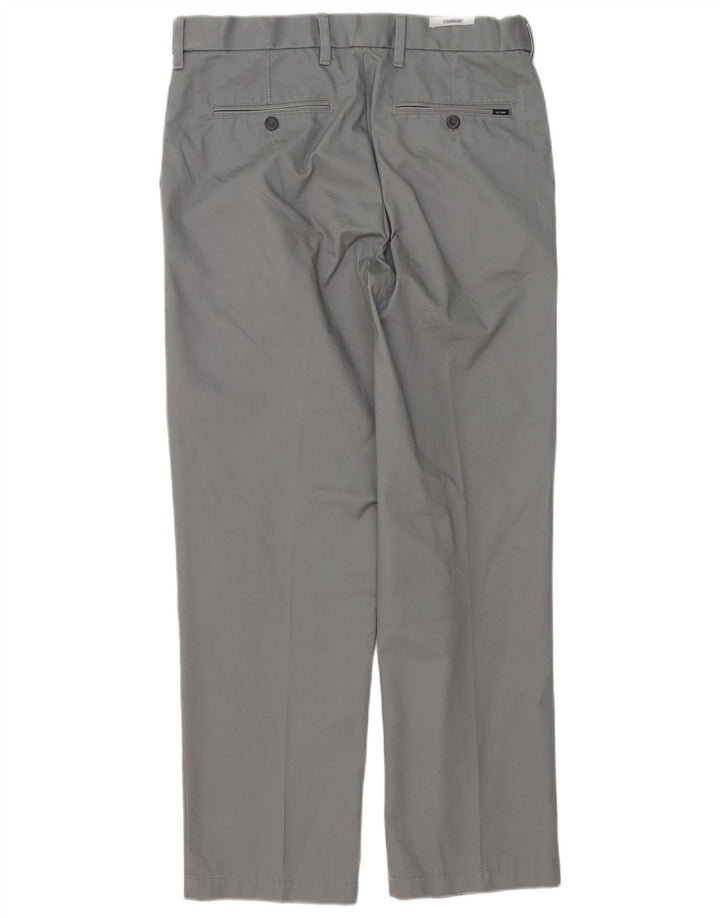 Marks & Spencer Pantalón de traje recto para hombre W32 L29 Algodón gris
