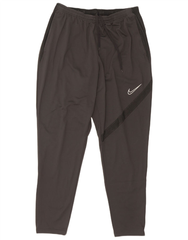 Nike Hombre Dri Fit Pantalones De Chándal XL Gris Colorblock Poliéster