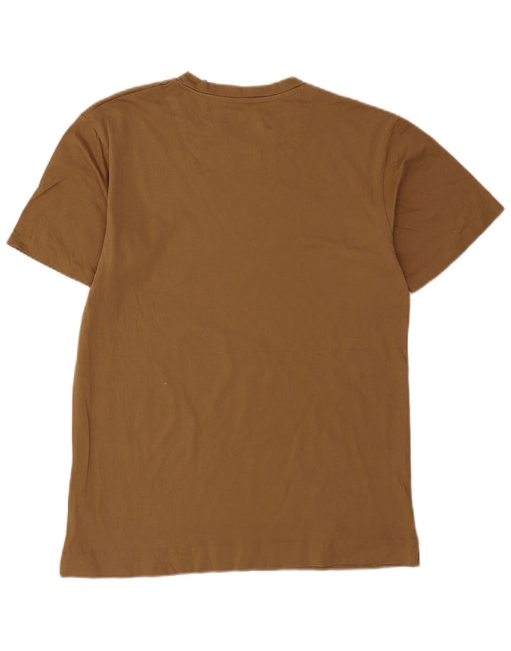Zara Hombre Camiseta Top Algodón Beige Medio