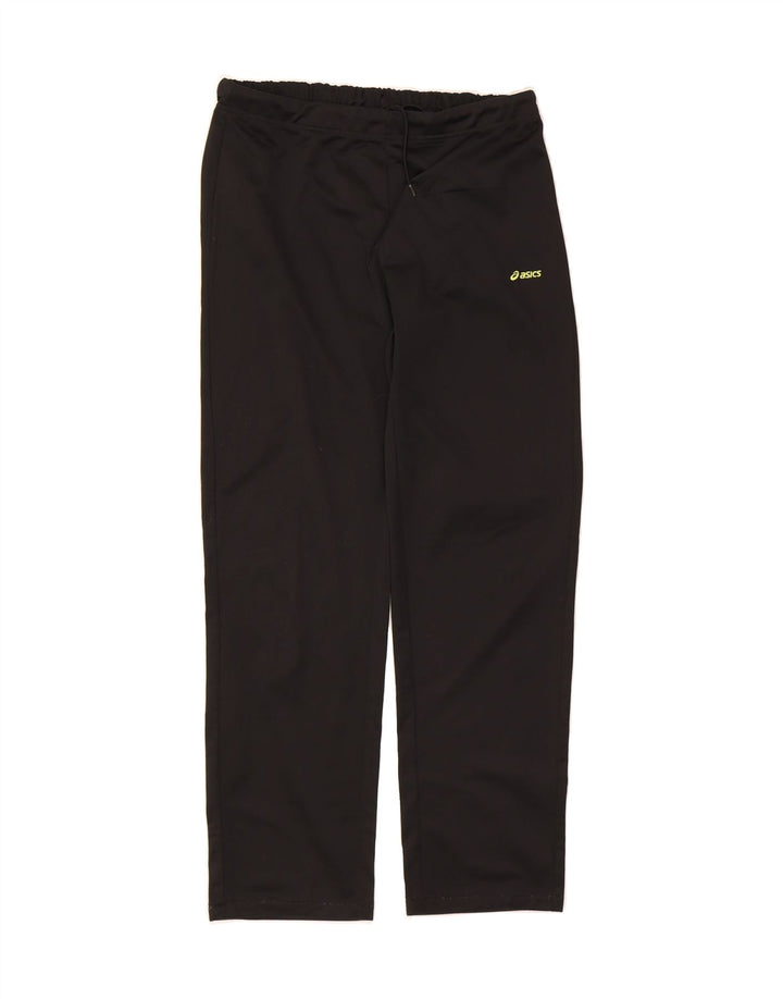 ASICS Womens Tracksuit Trousers UK 14 Large Black Polyester Vintage Asics and Second-Hand Asics from Messina Hembry 