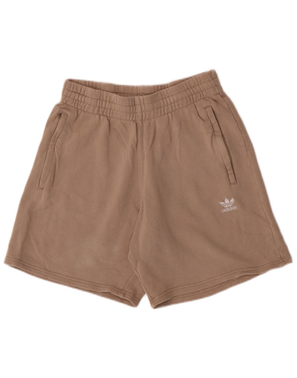 Adidas Hombre Pantalones Cortos Casuales Pequeño Algodón Beige