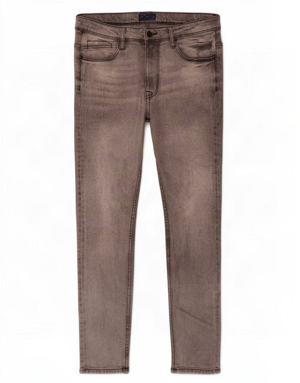 Zara Jeans ajustados para hombre EU 44 Large W34 L30 Gris