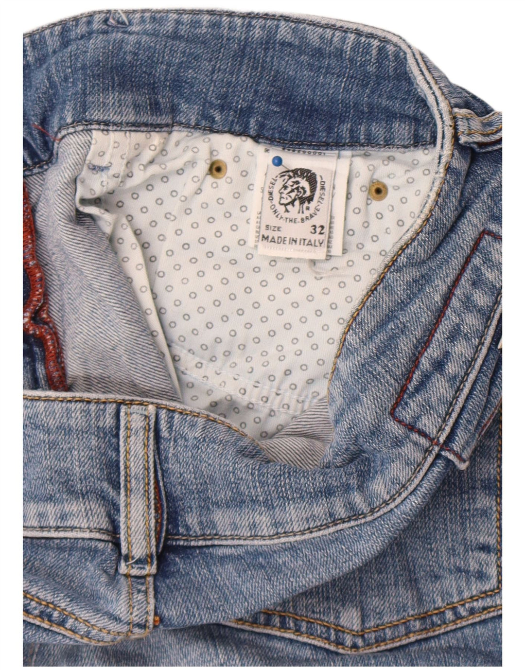 Diesel Mujer Pantalones Cortos De Mezclilla W32 Algodón Azul Grande