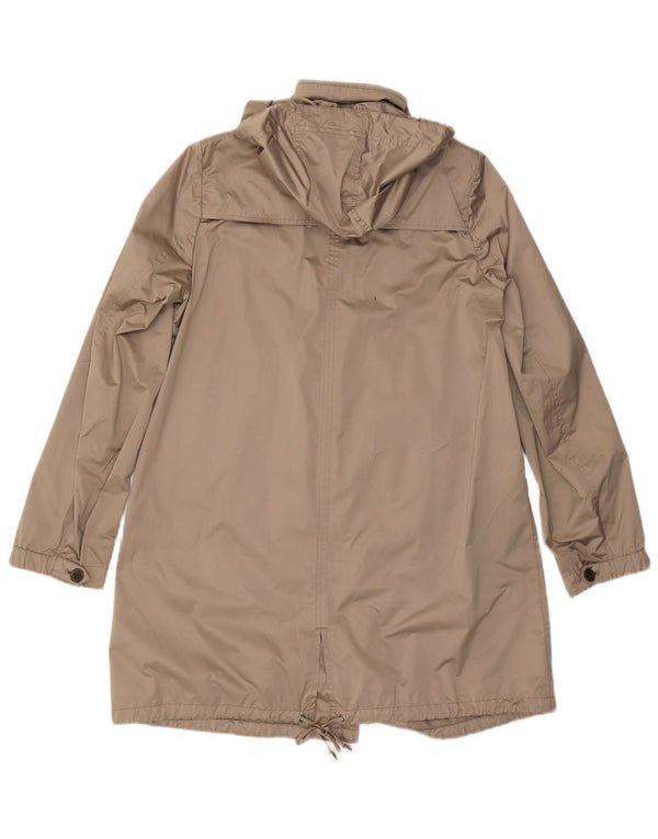 Geox Respira Parka con capucha para mujer UK 10 Small Beige Poliéster