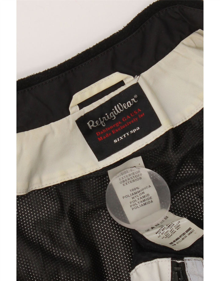 Refrigiwear Chaqueta impermeable para mujer UK 44 Grande Poliamida blanca