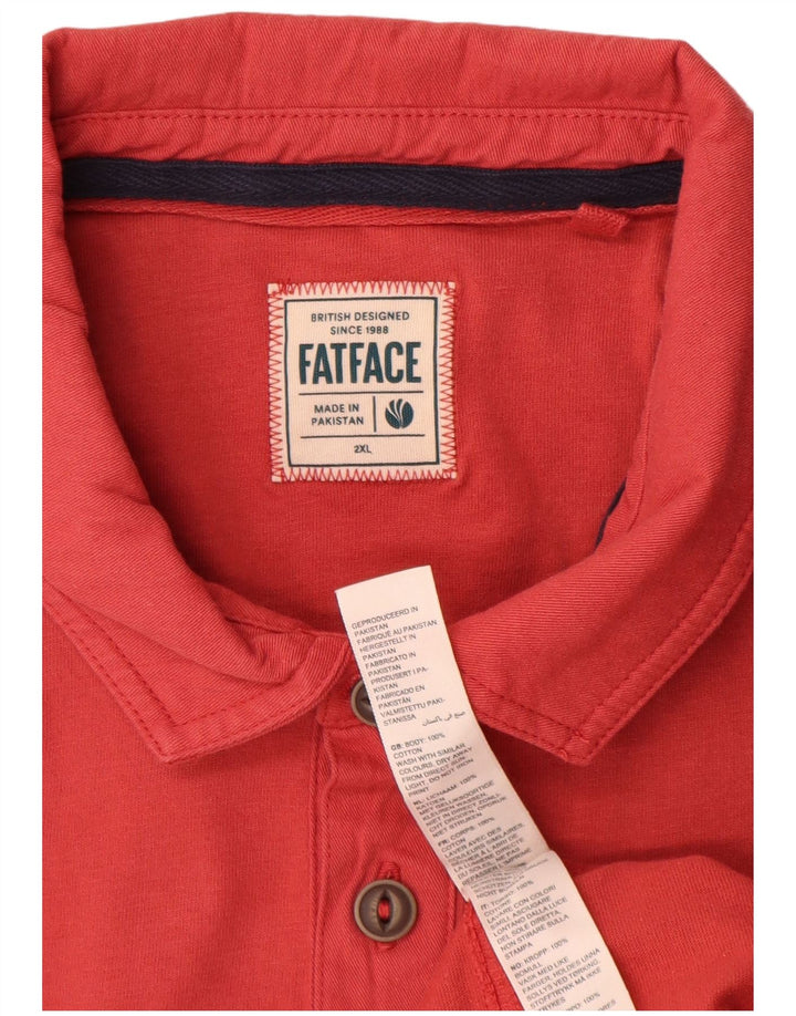 Polo para hombre Fat Face 2XL Algodón rojo