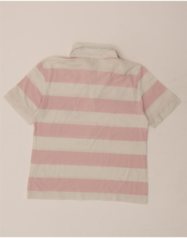 Paul & Shark Polo gráfico para mujer UK 44 Algodón a rayas rosa medio