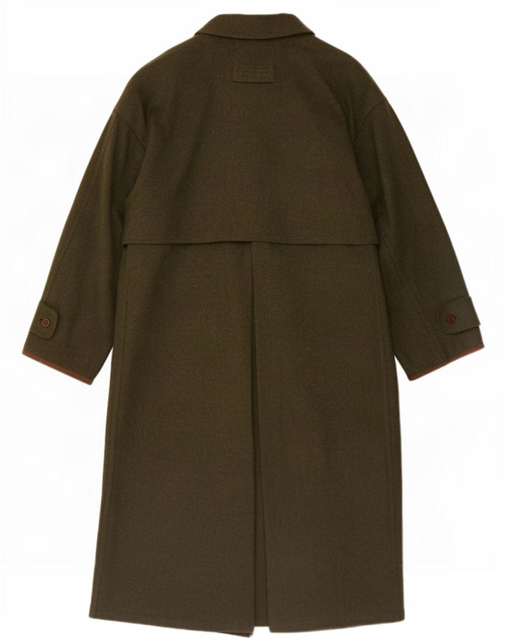 Abrigo Amadeus para hombre UK 38 Lana virgen caqui mediana