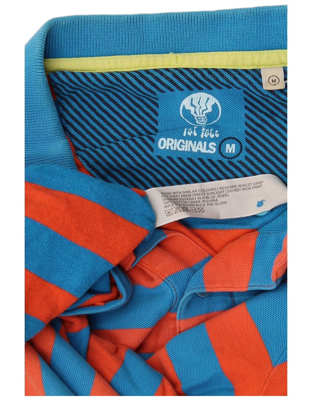 Polo de rugby para hombre de Fat Face de algodón a rayas rojas medianas