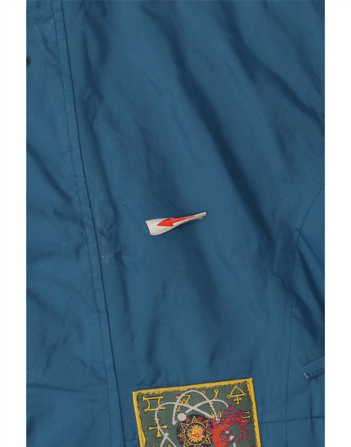 Agu - Chubasquero con capucha para hombre, talla S, color azul, poliamida