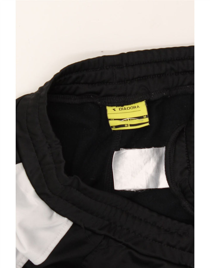 DIADORA Mens Tracksuit Trousers Medium  Black Colourblock Polyester Vintage Diadora and Second-Hand Diadora from Messina Hembry 